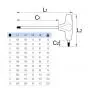 Unior T-Handle Allen key 7MM