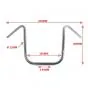 Handlebar Apehanger Chopper Wide Chrome 380MM