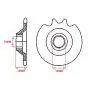 Front Sprocket Zundapp 3G Old Typ 13 Teeth A-Quality