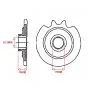 Front sprocket Zundapp 4/5G 16 Teeth A-Quality
