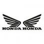 Stickerset Honda Wings Black 105X85MM