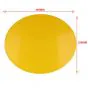 Number plate set Cross / Race Oval Yellow 3-Piece 