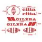 Stickerset Gilera Citta Red 7-Pieces