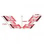 Stickerset Tank Honda MT5 88/89 White/Red
