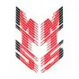 Stickerset Tank Honda MT5 88/89 Red/White