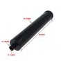 Exhaust Silencer Black Uni Glass wool damped DIY