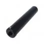Exhaust Silencer Black Uni Glass wool damped DIY