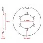 Rear Sprocket Zundapp Roller/R50/RS50 30 Teeth