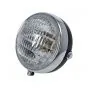 Headlight Round Black/Chrome 125MM