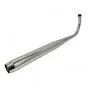 Exhaust 36/32MM Zundapp Single Bend Open Chrome