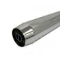 Exhaust 36/32MM Zundapp Single Bend Open Chrome