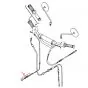 Cable mounting front brake Yamaha DT50/80MX
