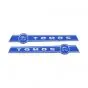 Stickerset Tomos Chrome/Blue 210X35MM
