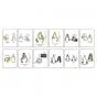 Assortment set Fixing clips - 120 Pieces