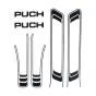 Stickerset Puch Maxi Lines Matt Black A-Quality