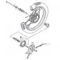 Clip speedometer cable Yamaha FS1/DT