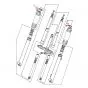 Clamp Front fork Cover Yamaha DT50/80MX