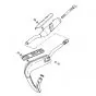 Exhaust with Heat shield Yamaha DT50/80MX