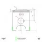Piston 40MM (B) VHM Kreidler Block Ring