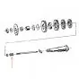 Nut Pull Cotter M6 Sachs 50/3 - 50/4