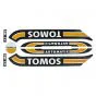 Stickerset Tomos A3 Old Model Orange