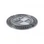 Emblem Sticker Puch Logo Metal Silver 47MM