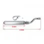 Exhaust Silencer Aluminum Sport Honda MT