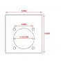 Filler Plate / Spacer Puch Maxi E50 Blind 1.5MM 
