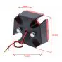 Taillight Maltese Cross Big Black Metal
