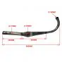Exhaust Zundapp Bullet EVO 1 36MM Blank