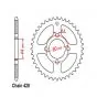 Rear Sprocket Small Hole Yamaha 50 Teeth - DT50