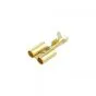 Round Double Plug Female 4MM - Japanese - Brass