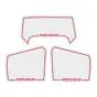 Stickerset Honda MT50 Paris Dakar White / Red 3-Parts