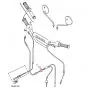 Cable guide Throttle cable Yamaha DT/RD/TY