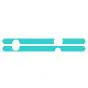 Stickerset for side panels Turquoise Gilera Citta