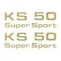 Aufklebersatz Zundapp KS50 Super Sport Gold