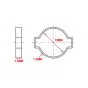 Two-Ear Clamp Steel Galvanized 15-18MM
