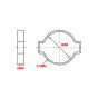 Two-Ear Clamp Steel Galvanized 7-9MM
