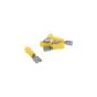 Flat Plug Sleeve Semi-Isolated Yellow 6.3MM