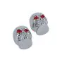 Air Valve Caps Model Skull Chrome