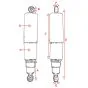 Shock absorbers Zundapp Black/Chrome Hagon 310MM