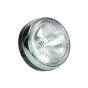 Headlight Round Black/Chrome 140MM with Switch