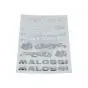 Sticker sheet Malossi Chrome