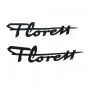 Florett Stickers Black 120MM 2 Pieces