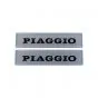 Emblem set 3D Piaggio 115X27MM Silver