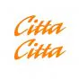 Sticker set Citta Word Orange