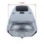 Headlight square Maxi-Citta Black / Chrome