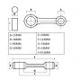 Connecting rod Puch Maxi Top Racing
