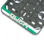 Sticker License plate holder Wide Puch Silver