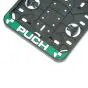 Sticker License plate holder Wide Puch White